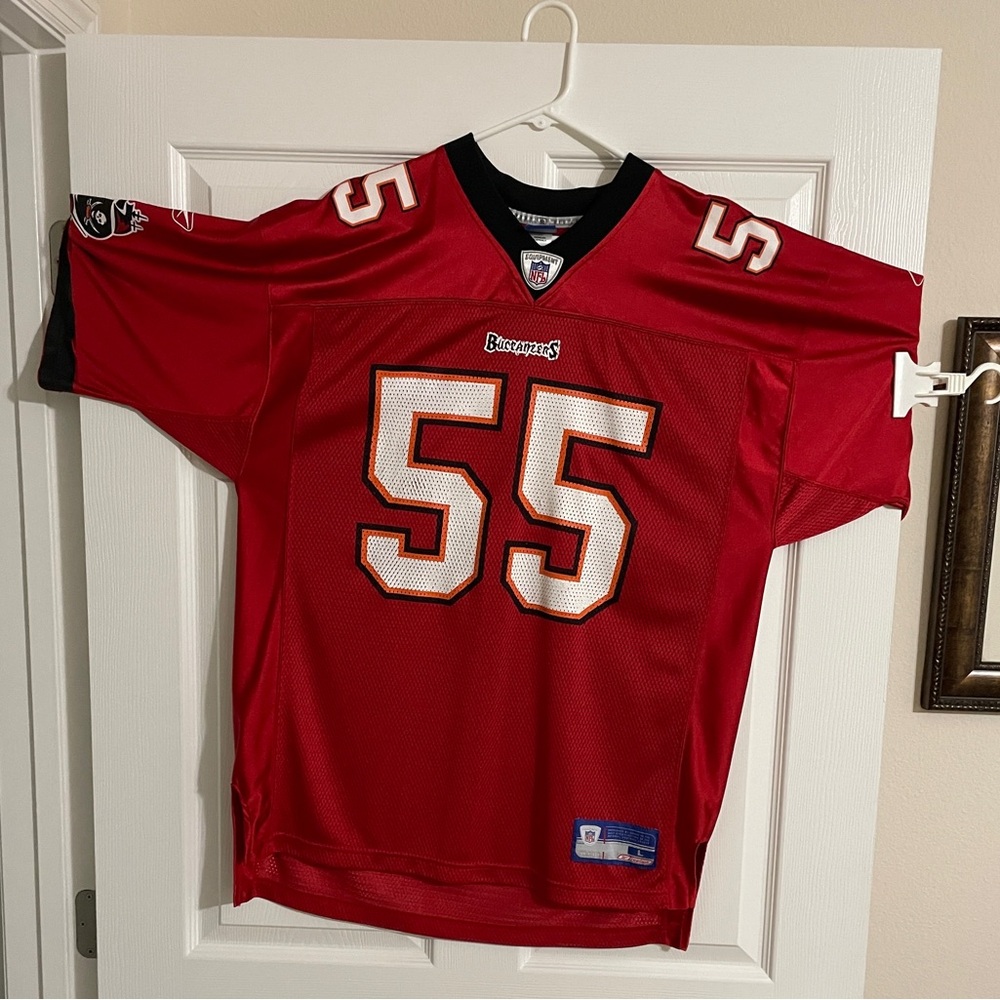 NFL Tampa Bay Buccaneers football jersey shirt, # 55 Brooks REEBOK L adult.